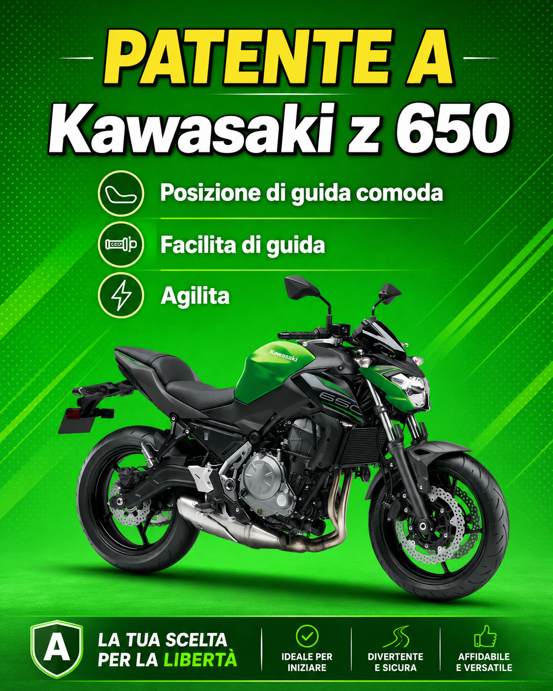 Kawasaki Z 650 per patente A